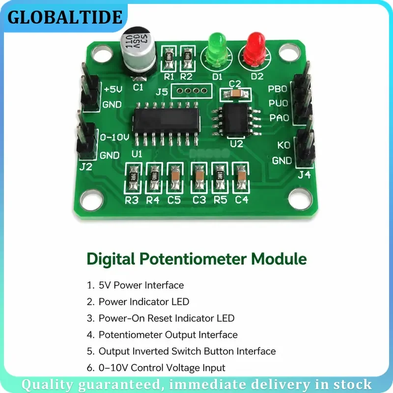 0-10V Voltage Control Digital Potentiometer Voltage to Resistance Analog Control Resistance Module DR080