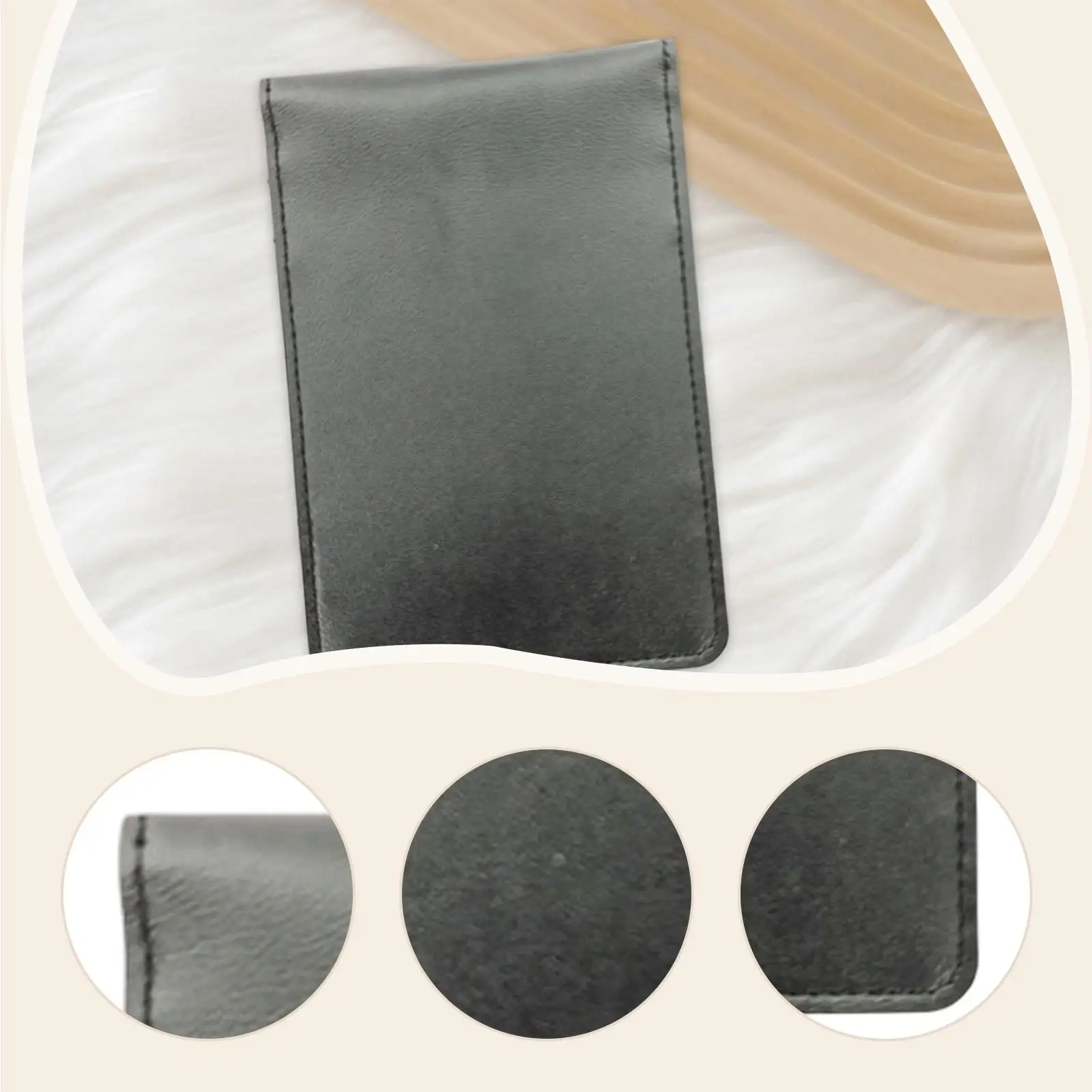 PU Leather Golf Scoring Book Reusable Score Counter Yardage Notebook Durable Waterproof for Golf Course Use