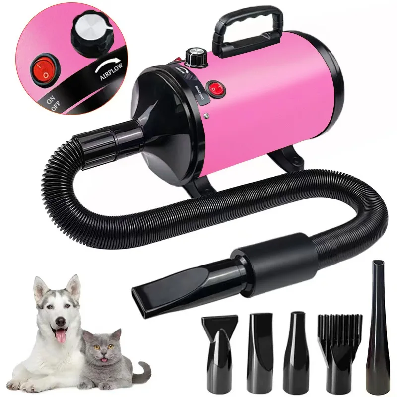 

Pet hair dryer, high power stepless speed regulation pet hair dryer