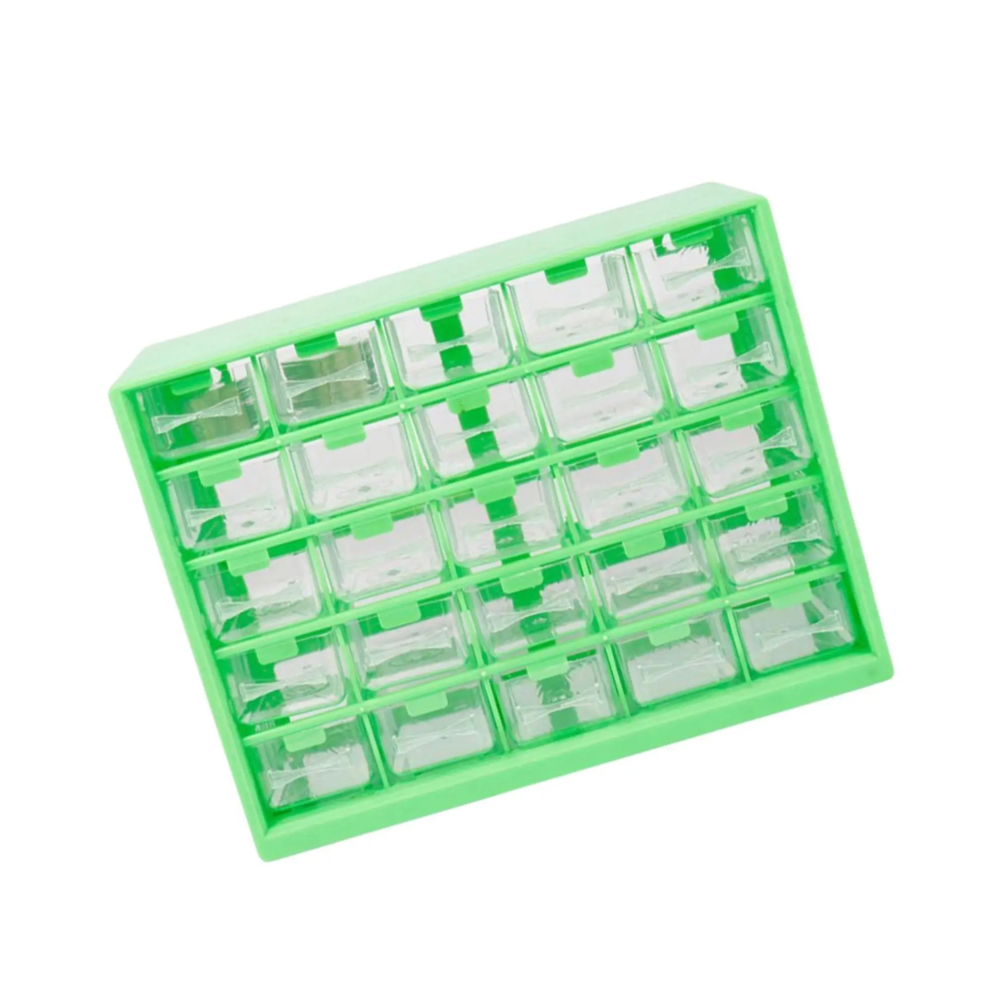 

25 Lattice Drawer Hardware Parts Organizers Tool Storage Box for Crafts