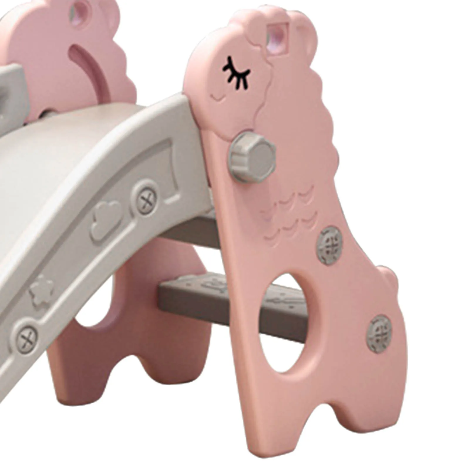 Zjeżdżalnia wewnętrzna dla dzieci, wolnostojąca, składana, z 2 schodkami, stabilna podstawa, drabinka do wspinania, zjeżdżalnia dla maluchów, zjeżdżalnia dla dzieci.