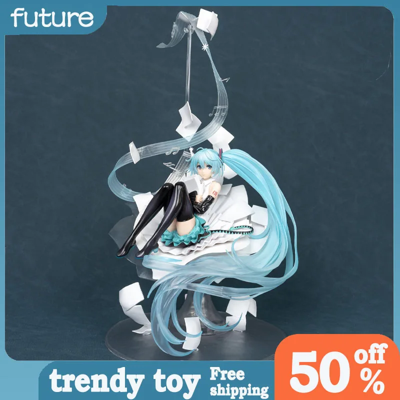 

38cm Beautiful Girl Figure Hatsune Miku Cute Stargazer Anime Collectible Model Desktop Decorations Holiday Gifts Kids Toys