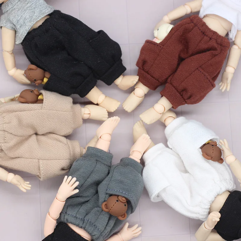 Ob11 Doll Clothes Ob11 Casual Bear Pants 1/12 Bjd Gsc Body Trousers Doll Birthday Present Diy Accessories Dress Up Doll Toys