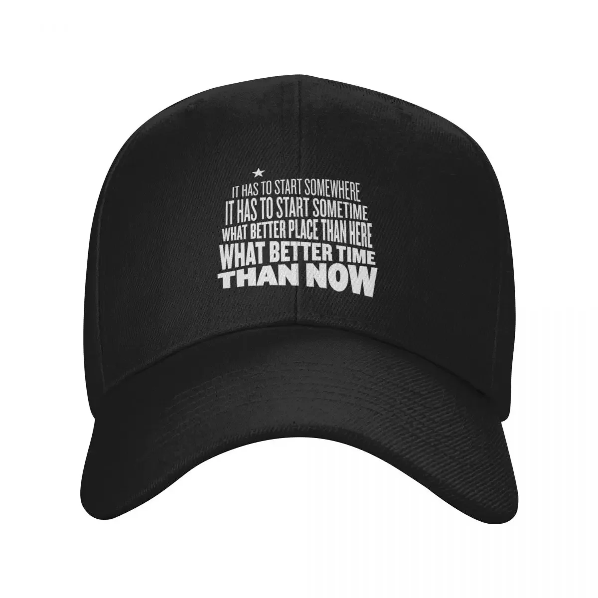 It has to start somewhere, it has to start sometime Baseball Cap Golf Hat beach hat western Hat Women's Beach Visor Men's