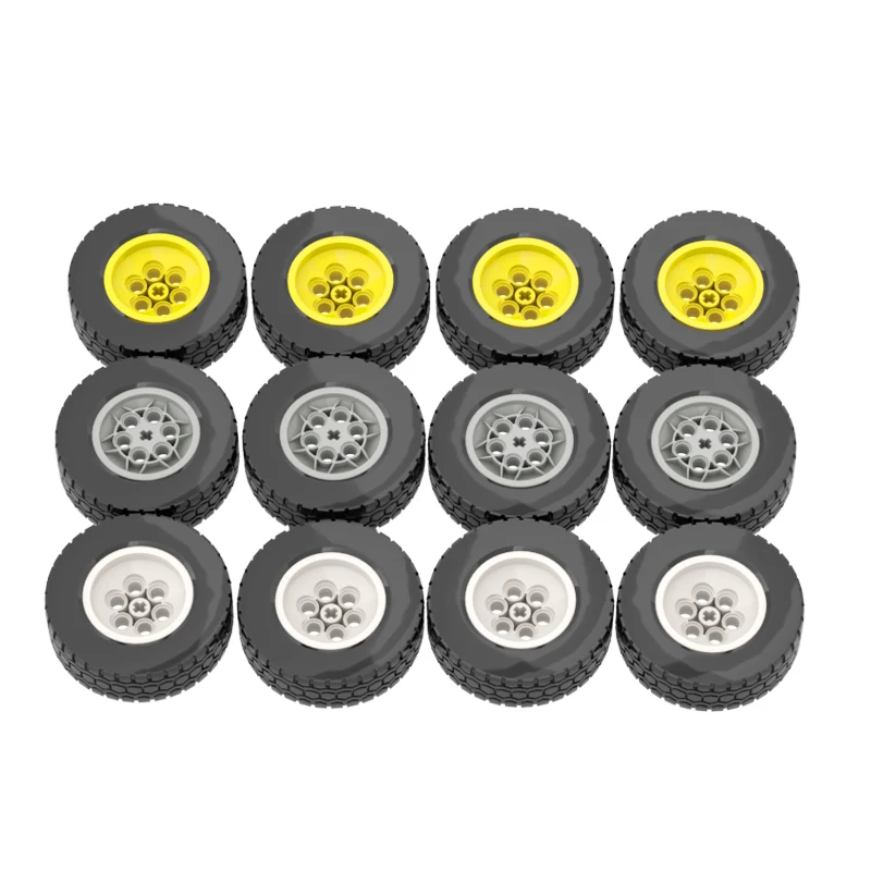 4Pcs/lot Wheel 32019 86652 Car Tires Technical Bulk Parts fit for 42043 42049 Small Pellets MOC Bricks Building Blocks Toys