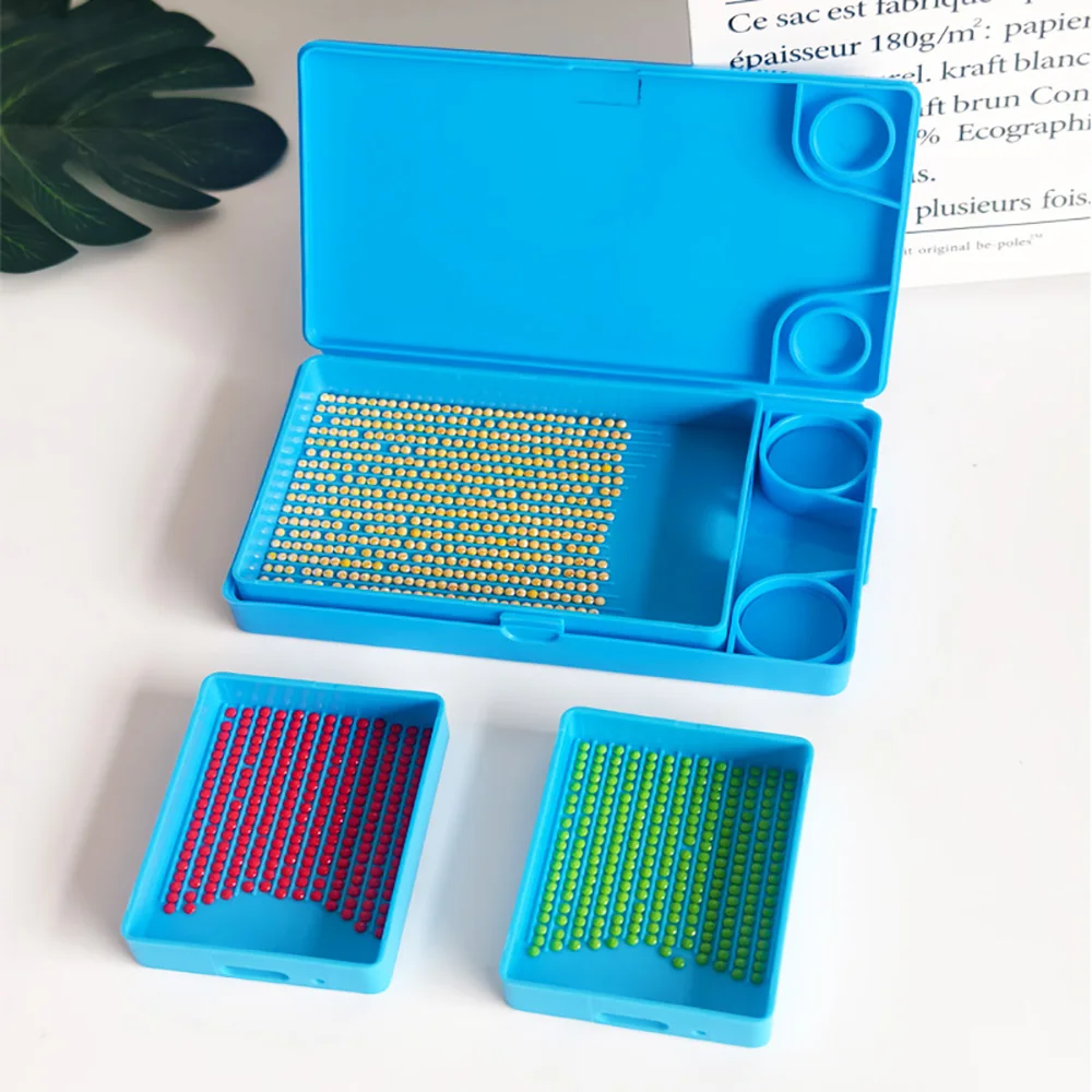 Diamond Painting Tray with Lid Stackable Storage Resin Pen DIY Box Beads Organizer Tool Accessories Container view 6