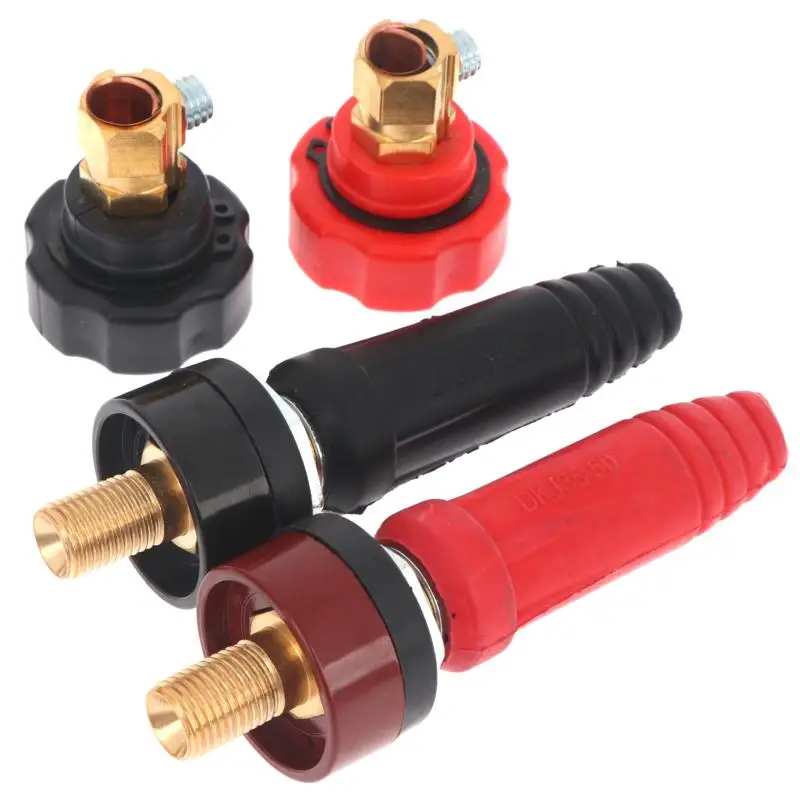 Welding Quick Connector Copper Terminal Insulated Rubber Plug Socket DKJ10-25 DKJ35-50 For Arc Welding Equipment Connection
