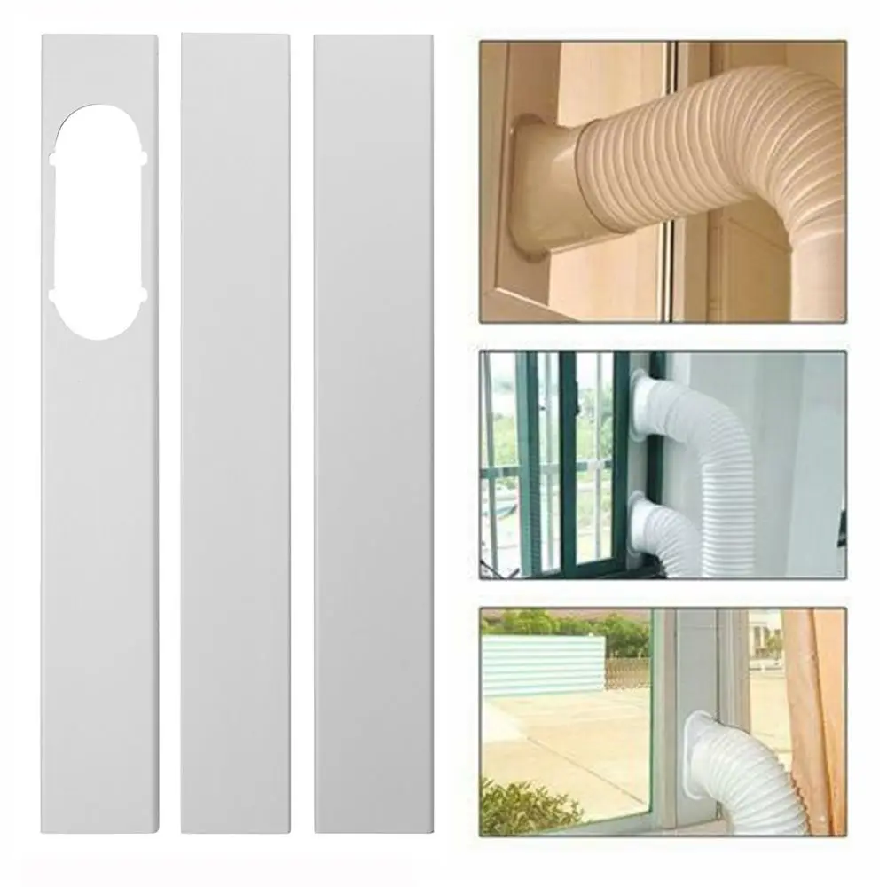 Newest Portable Window Kit Slide Plate Adjustable  Adaptor Wind Shield Exhaust Hose Tube Connector Air Conditioner Accessories