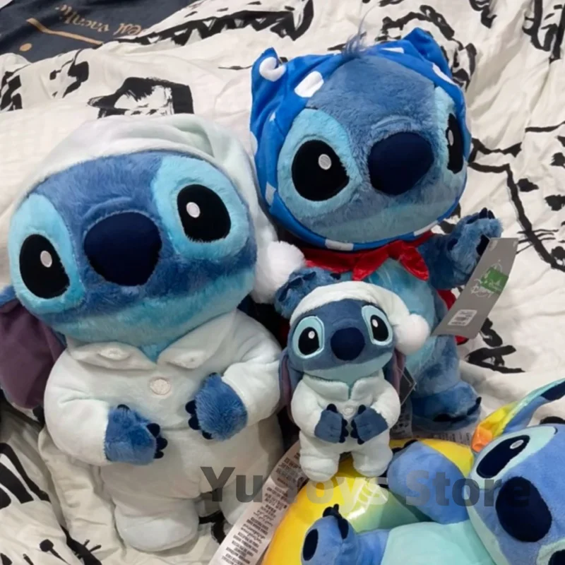 New Large Disney Lilo & Stitch Plush Toy Stitch Stuffed Plushine Doll Summer Dream Series Plushies Pillow Kid Festival Cute Gift