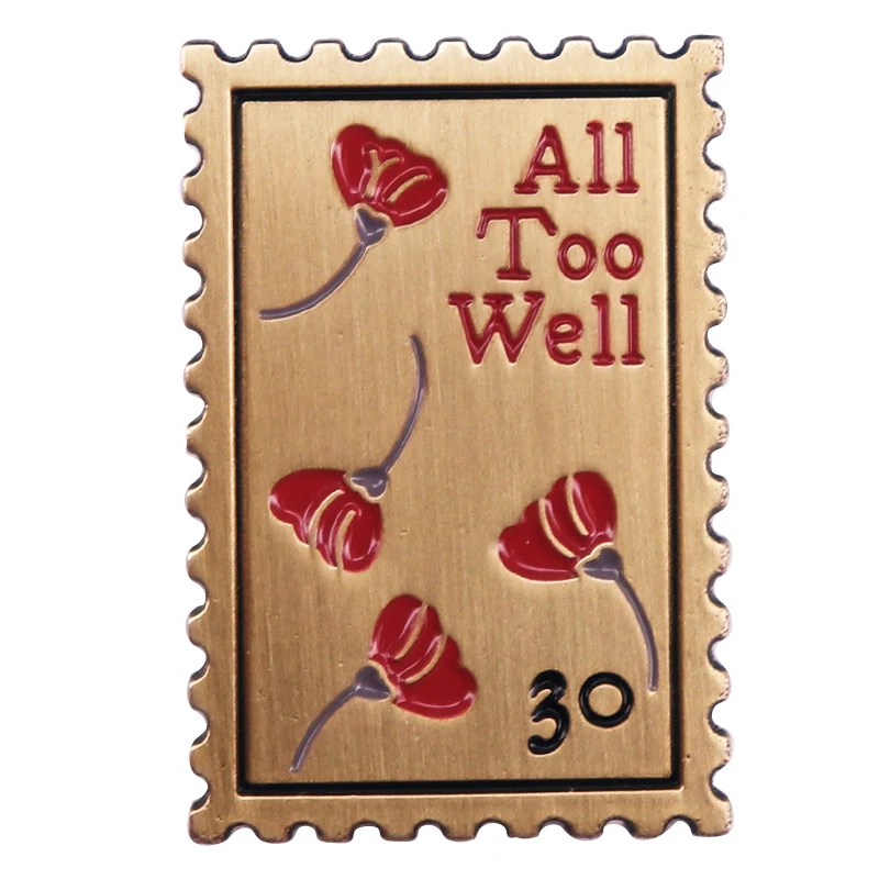 A2566 All Too Well stamp Brooches for Clothing Badges Cute Enamel Pin Lapel Pins for Backpack Fashion Jewelry Accessories