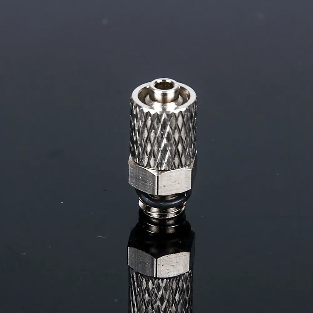 10Pcs Male Thread Micro Quick Twist Joint 3mm 4mm 6mm OD M3 M4 M5 M6 Pneumatic Pipe Connector Screw Through Brass