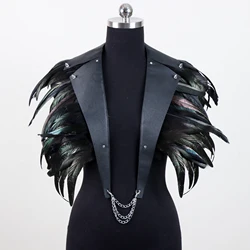 Clown Cosplay Feather Tank Top Halloween Festival Rave Party Women Man Gothic Clothes Punk Crop Tops Body Harness Sexy Lingerie