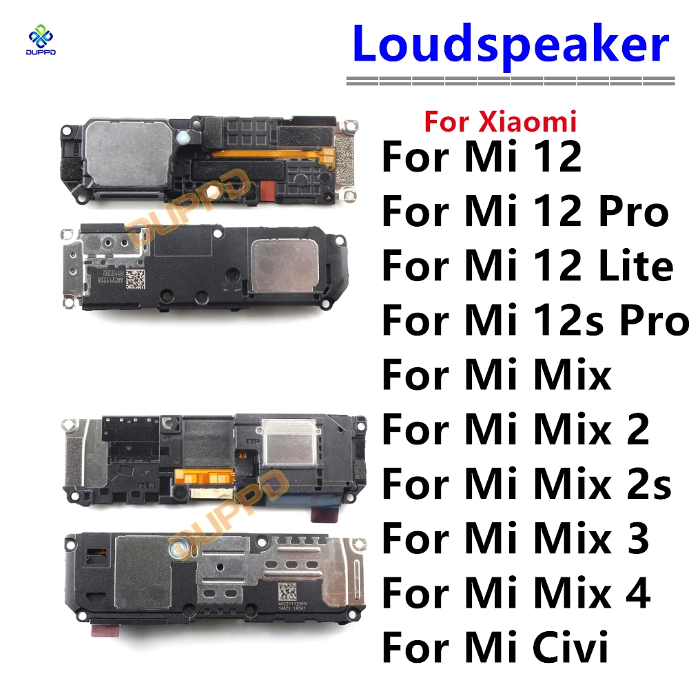 1PCS  Loudspeaker Flex For Xiaomi Mi 12 12S Pro Lite Mix 4 3 2 2s Civi Loud Speaker Buzzer Ringer Replacement