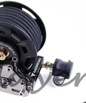compact pipe coiling system for off-road hose