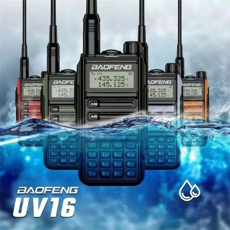 Baofeng UV-16 Walkie-talkie High Power Type -C Large Capacity Battery Anti-fall Waterproof Ship Outdoor Handheld Intercom