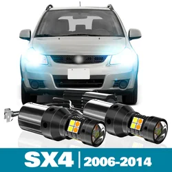 2pcs LED Dual Mode Turn Signal+Daytime Running Light DRL For Suzuki SX4 Accessories 2006-2014 2007 2008 2009 2010 2011 2012 2013