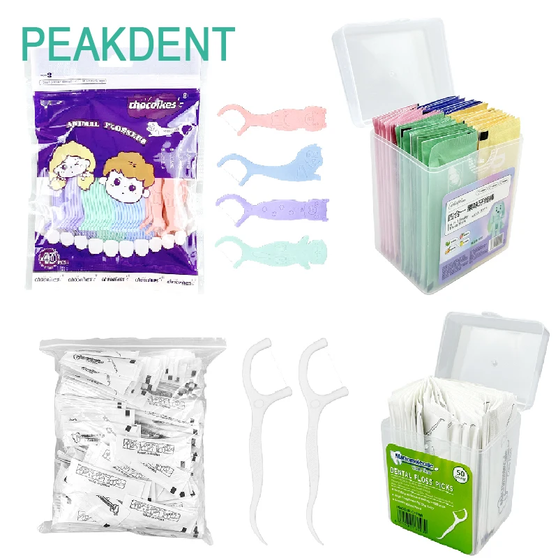 

Dental Convenient Independent Packaging Dental Floss Stick Oral Hygiene Gap Cleaning Dental Brush Dental Oral Cleaning Products