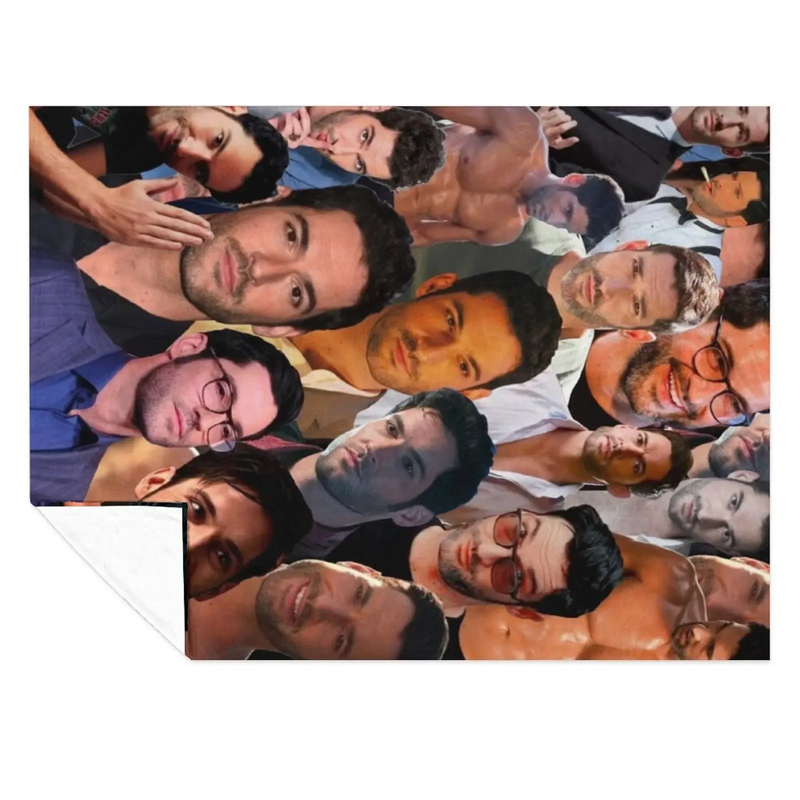 Tom Ellis Photo Collage Throw Blanket blankets and throws Luxury Thicken Cute Plaid For Baby Blankets