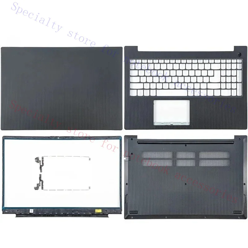 Cases For Laptop Lenovo V15 G2 ALC ITL IJL LCD Back Cover Front Bezel Palmrest Upper Lower Bottom Shell Hinges Black 5CB1B96446