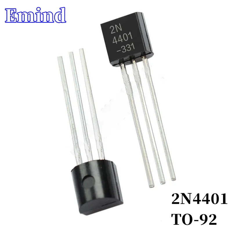 300/500/1000/2000/3000Pcs 2N4401 DIP Transistor TO-92 NPN Type 40V/600mA Bipolar Amplifier Transistor
