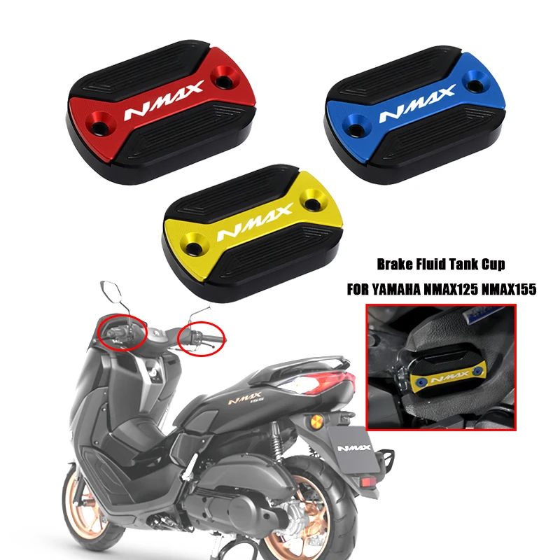 

NMAX Motorcycle Front Brake Fluid Reservoir Cover Cap Guard ProtectorFor YAMAHA NMAX125 NMAX155 NMAX N-max 125155 nmax 2015-2023