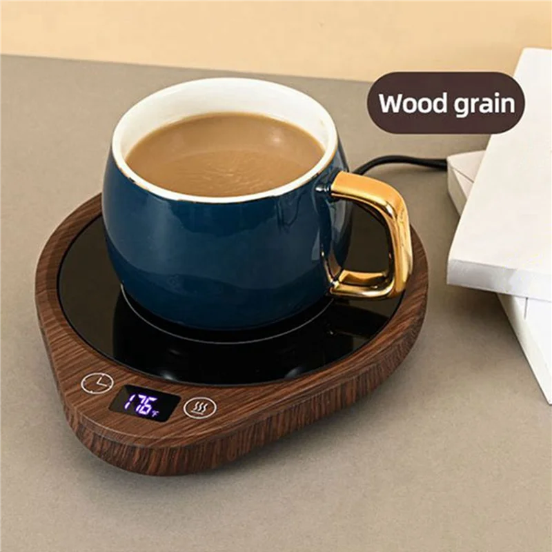 VEHO-Mug Warmer, Coffee Warmer & Cup Warmer For Desk With 3 Temperature Settings, Coffee Mug Warmer With Timer UK Plug
