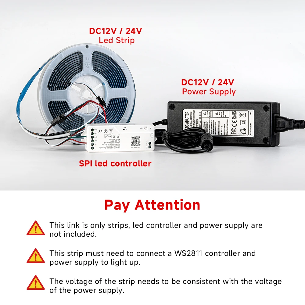 Рисунок 5 - Светодиодная лента FCOB с адресацией