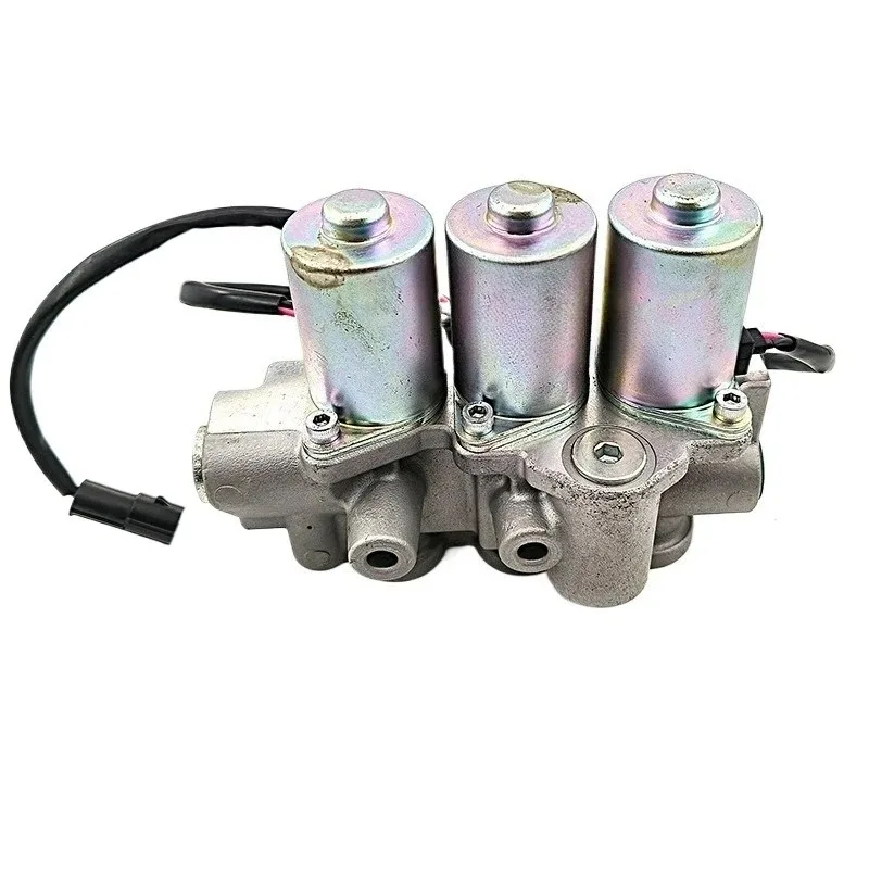 For Excavator Parts for SK210240 250 260 380-10-11 Solenoid Valve Triple Assembly
