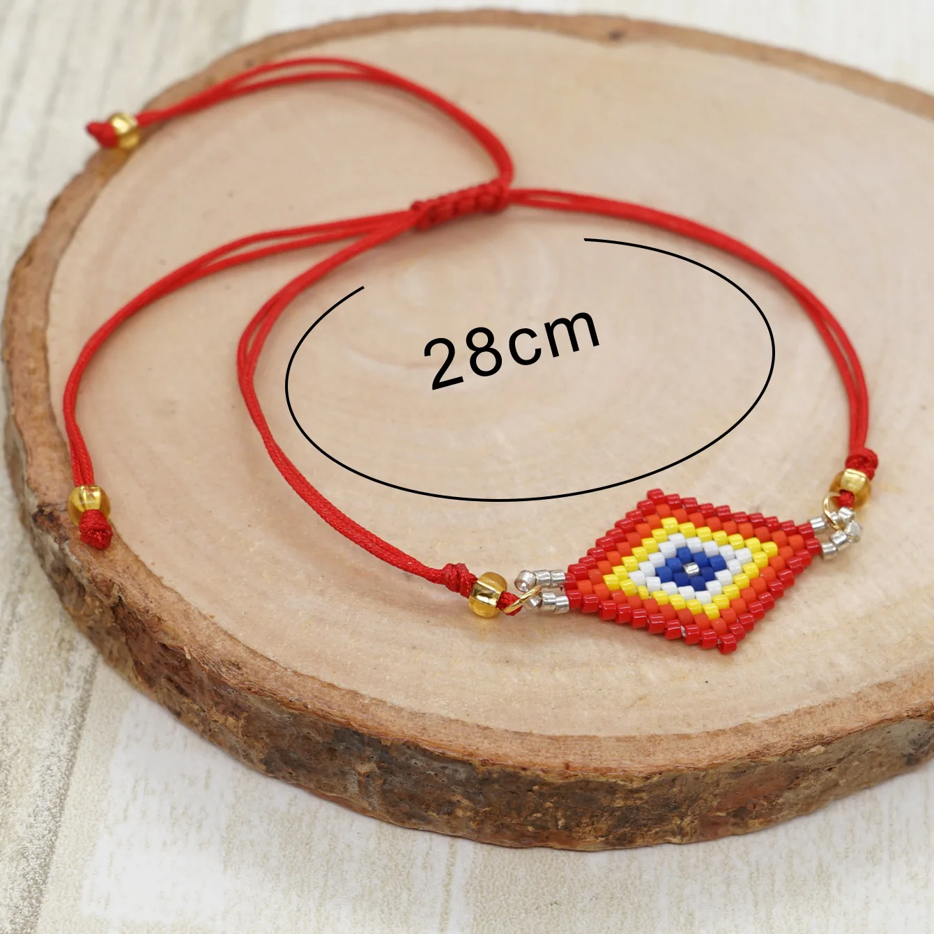 Браслет из рисовых бусин Креативность Геометрия Богемный узор Ручное плетение Цвет Женская мода Регулируемый простой браслет из бисера