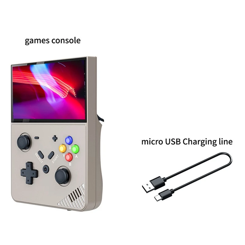 R43 PRO Handheld Game Console 128G 3D Home M18 Retro Game Console Linux Sys For PSP PS1 N64 A