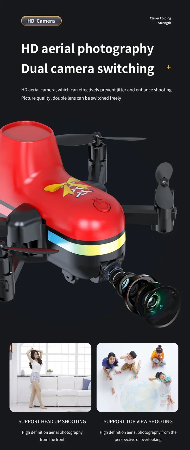 

AE18 Mini Land and Air Dual Mode 360° ° Лазерный бесщеточный двигатель для предотвращения препятствий, GPS, возврат, HD, двойная камера, радиоуправляемый квадрокоптер, игрушка-дрон