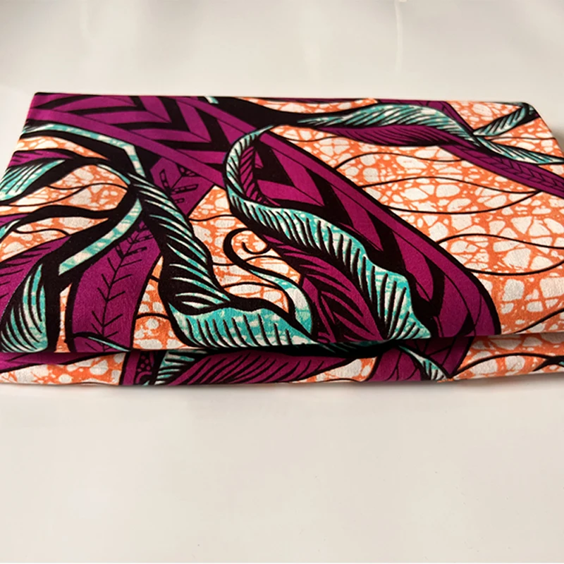 100% cotton Holland fabric real wax  high quality  Africa Nigeria Ghana style Ankara fabric African clothing wax print 6 yards