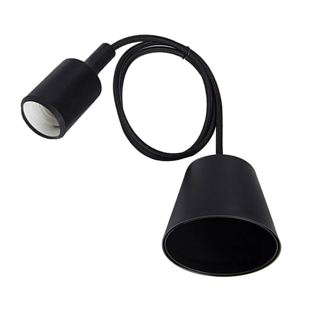 

Силиконовый подвесной светильник с цоколем E27, регулируемая высота 1 м, для кухни, столовой, спальни, бара, ресторана