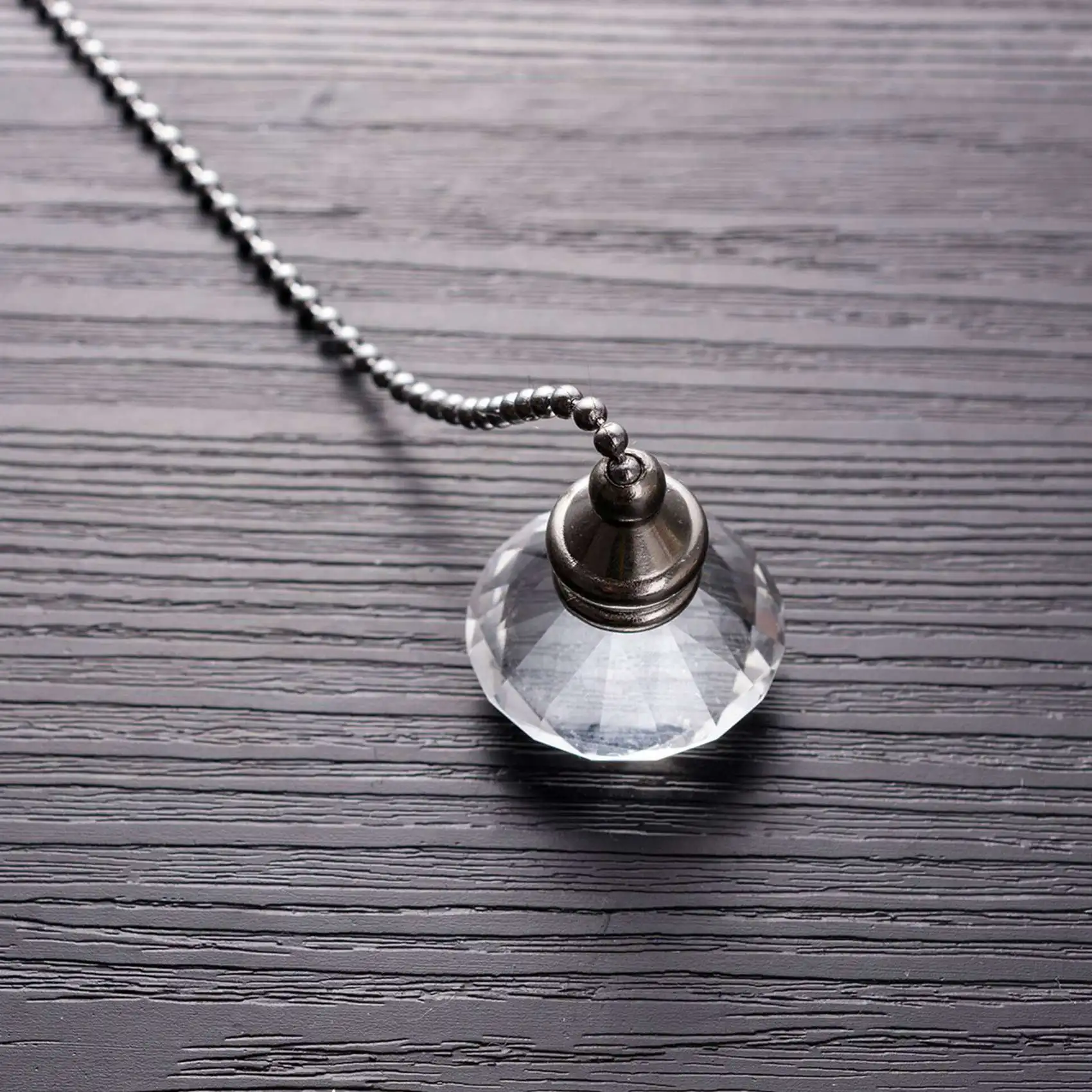 AT21-4 Pcs Crystal Pull Chains Ceiling Fan Chain Extension Fan Pull Chain Pendant 50Cm Ceiling Fan Chain Extender Ornament