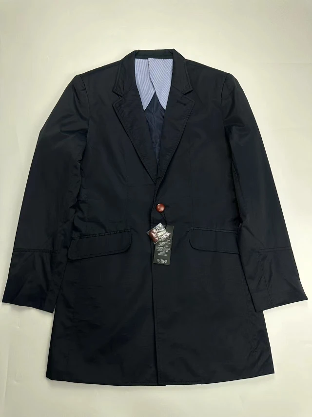 

Slim Fit Men's Spring Autumn Long Casual Suit Jaet Youth Faionable Busin Casual Single Breasted Long Sve Coat