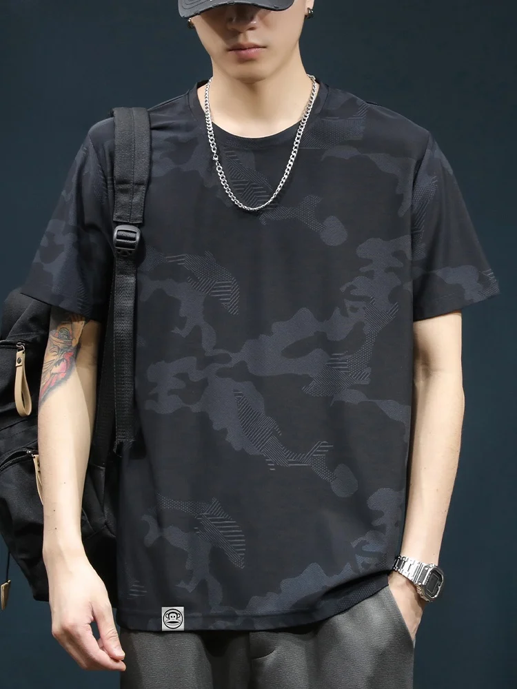 

Loose Fit Ice Silk Tie Dye T irt Men's Summer Casual Qui Dry ort Sve round Ne T-irt for Youth