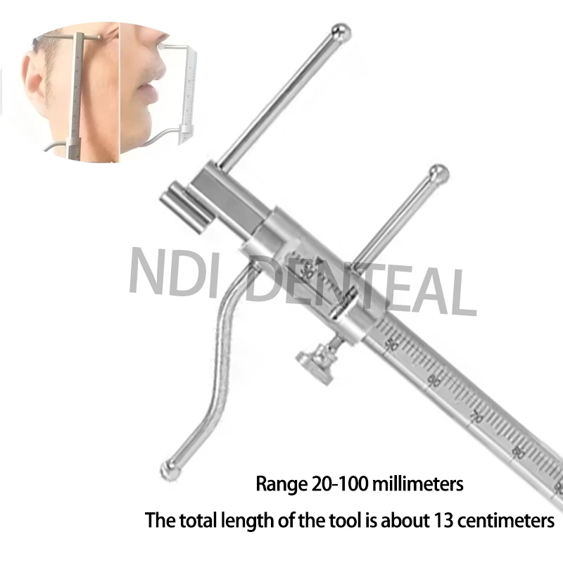 1pcs Dental Implant VDO Ruler Venus Apollo Gauge for Measuring Dentures Prosthetics 20 to100mm Calipers