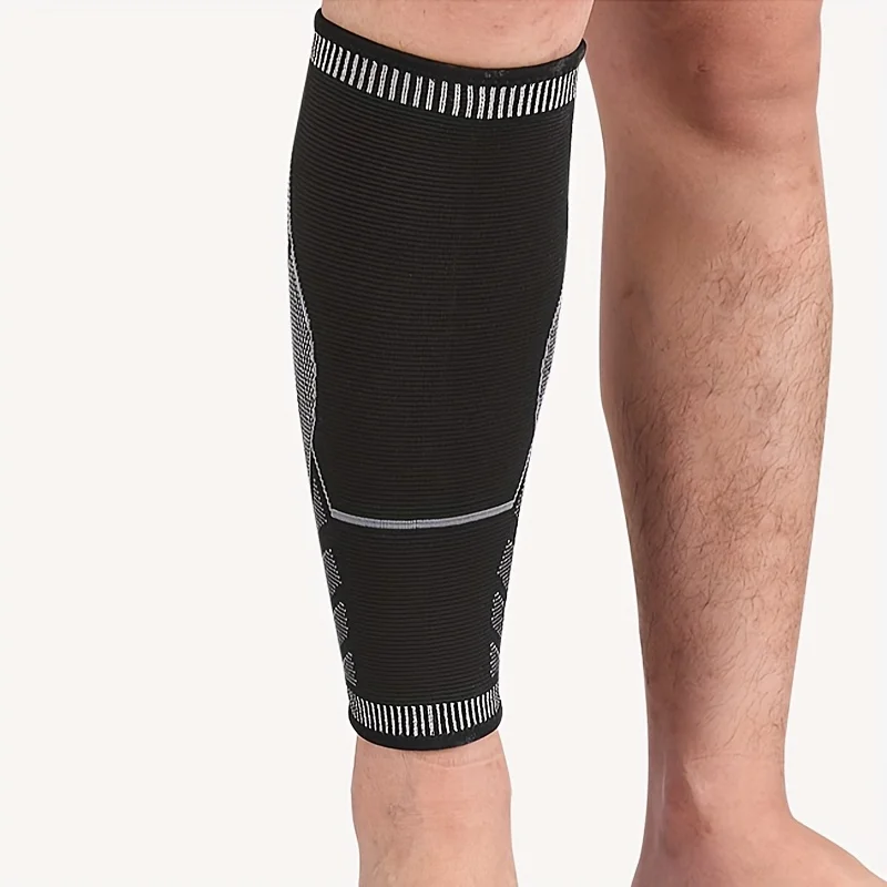 1 Stück Herren-Kompressions-Beinmanschetten – atmungsaktive Wadenstütze für den Lauf-, Basketball-, Marathon-Sportschutz – Detail 4