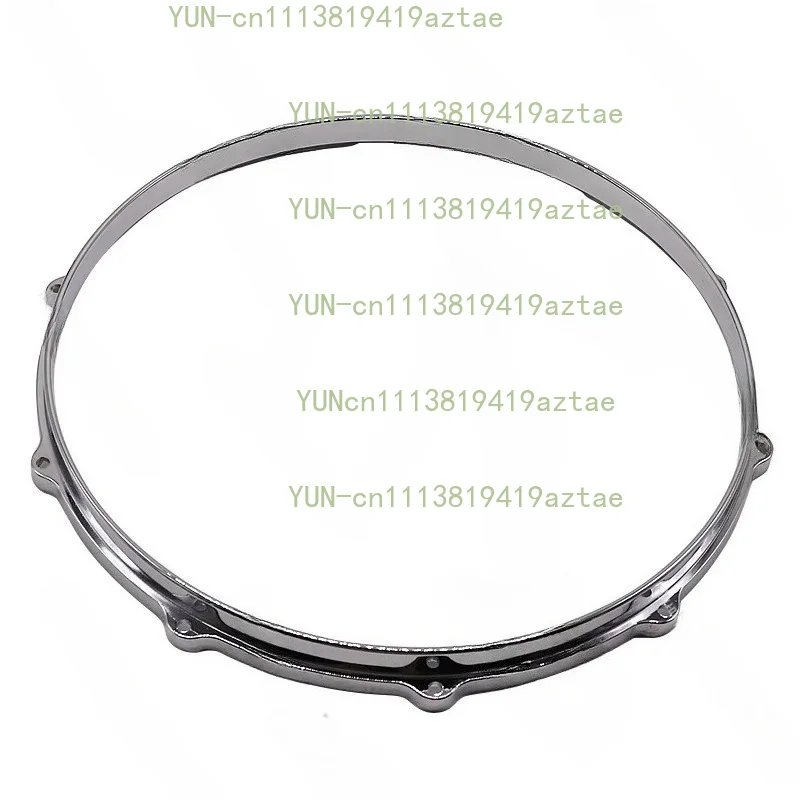 14-Inch 10-Hole Silver Die-Cast Aluminum Alloy Drum Hoop High Precision For Snare Tom Jazz Drum Kit Accessories
