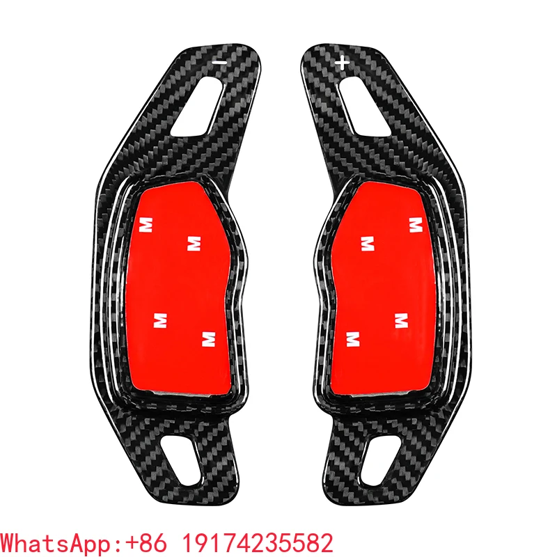 2024-2025 ألياف الكربون قطع غيار السيارات الداخلية استيراد X3 5-Series 7-Series عجلة توجيه سيارة مجداف التحول التبعي #1