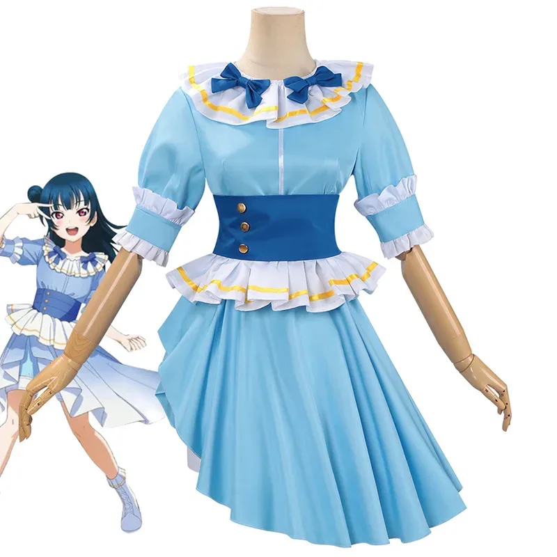 

Tsushima Yoshiko LoveLive! Yohane Cosplay Costume Wig Set for Halloween Party Anime JK Outfit Accessory