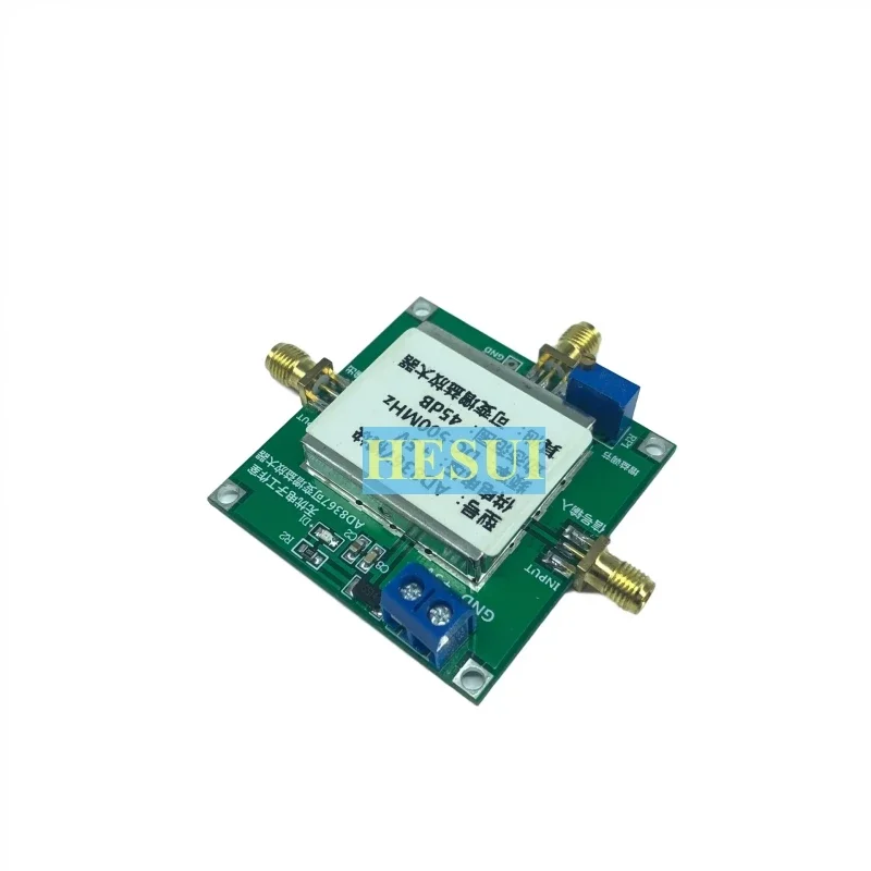 AD8367 module 45dB gain range programble 500MHz linear variable gain amplifier module AGC VCA module board DC0-1V control