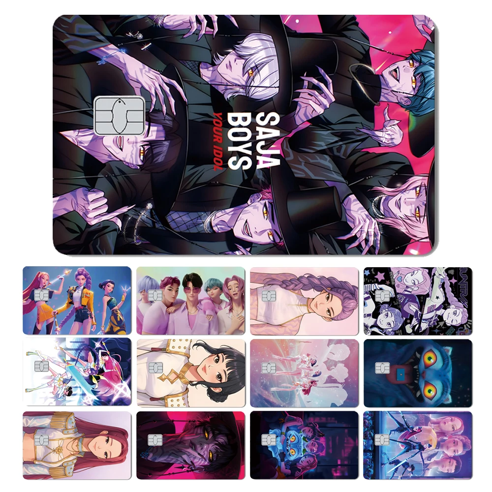 Magic Shark Anime Korea Girls PVC Waterproof Sticker Film Cover for Bank Credit Debit Card No Fade