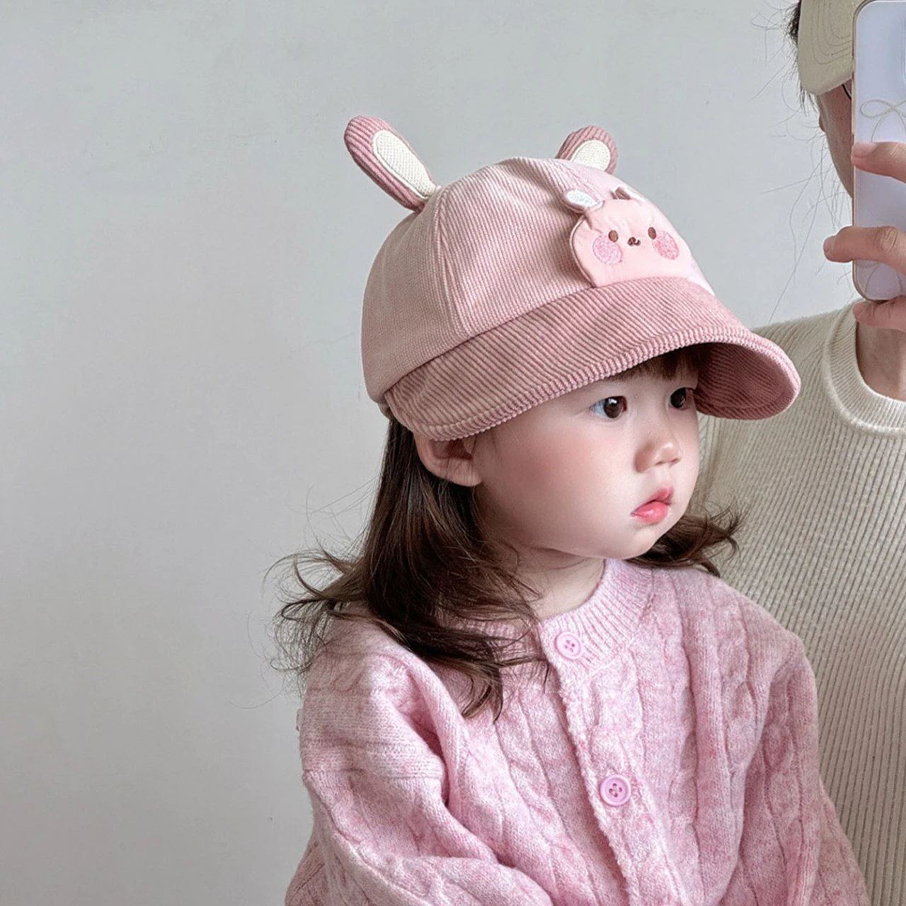 أطفال سروال قصير بلغت ذروتها قبعة لطيف الكرتون الأطفال بطة اللسان قبعة الخريف الشتاء ظلة قناع 8-36 شهر الطفل قبعة بيسبول كبيرة حافة