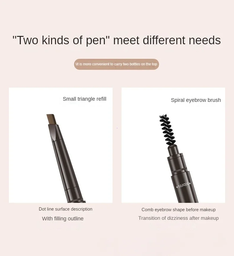 Waterproof 5 Colors Eyebrow Pencil Long-lasting Eye Brow Pencil Black Gray Coffee Shade For Eyebrows Makeup Tool For Eyebrow Pen