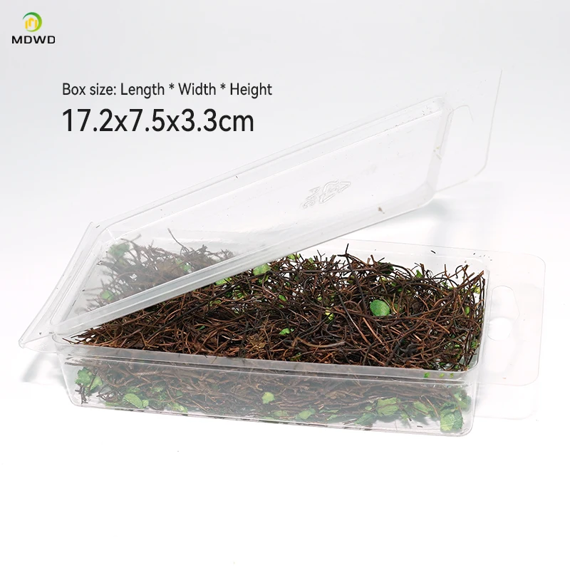 Modelo de vegetación en miniatura, plantas artificiales, hojas, diseño de tren, Diorama, paisaje, accesorios DIY, materiales