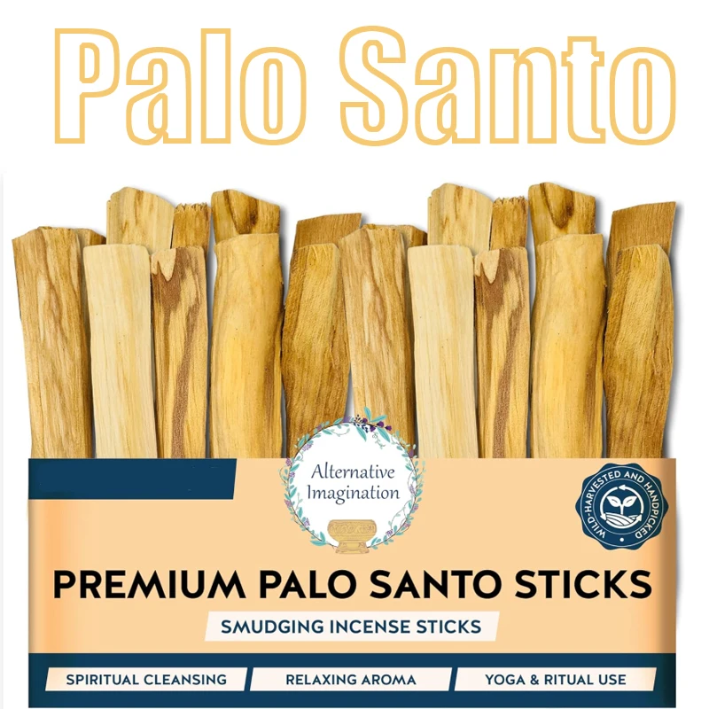 Original Palo Santo Santo Santo Madera sagrada Alto contenido de aceite La quema libera el aroma Para aromaterapia interior Se utiliza en yoga Espacio limpio