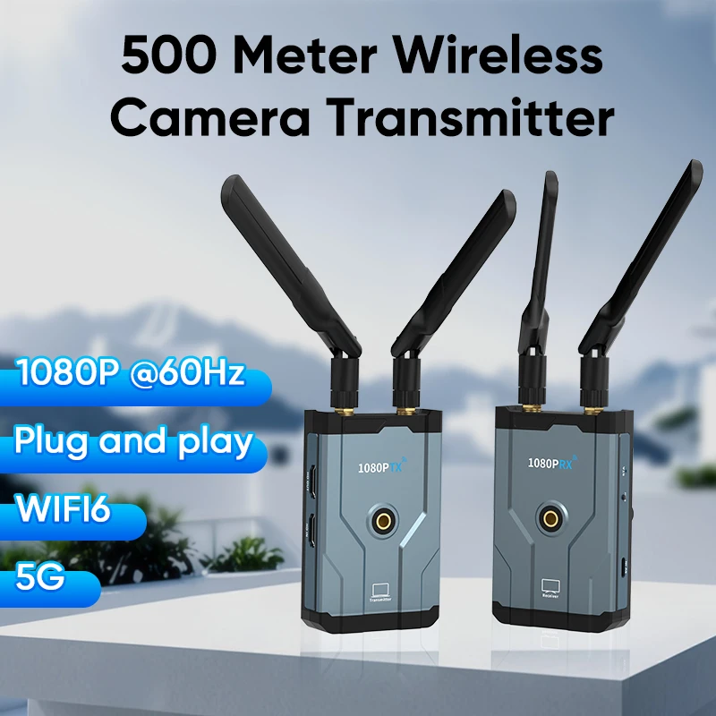 Proyecto inalámbrico 4K pequeño: contenido de pantalla de tabletas, computadoras portátiles y cámaras a pantallas HD a través del extensor de 500M 1080P