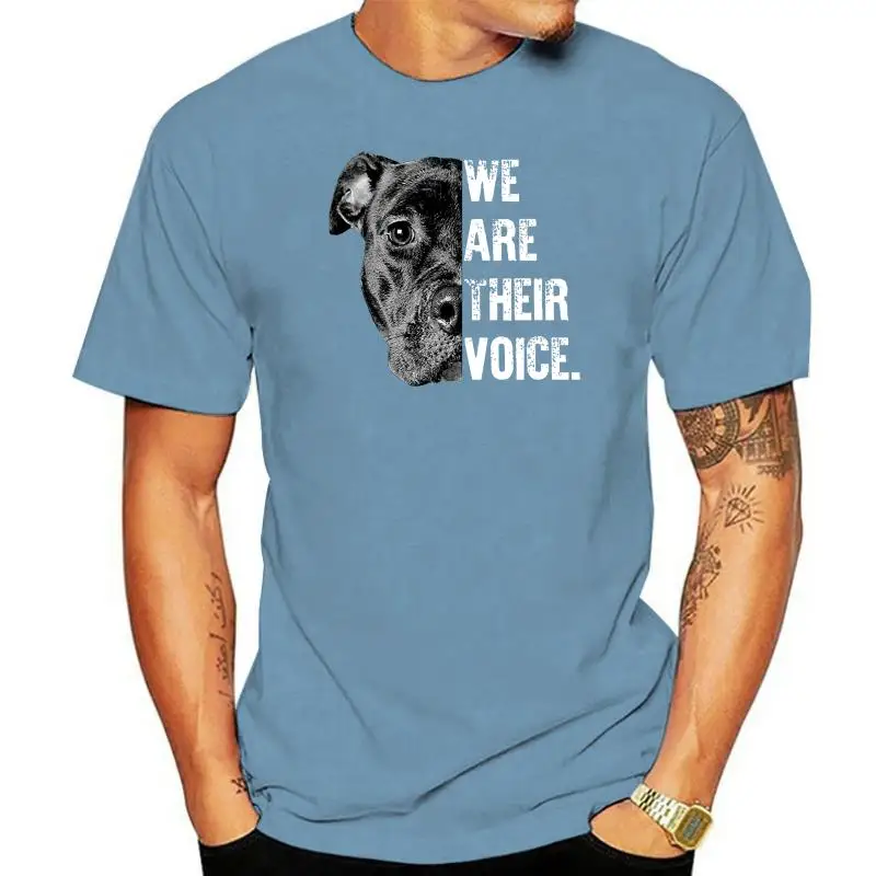 2022 New Fashion Cotton T-shirt Love Pitbull / We Are Their Voice T-shirt Casual Tee Shirt