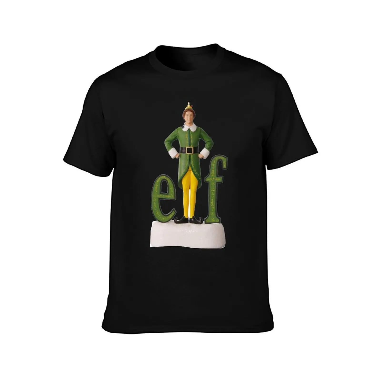 Buddy The Elf T-Shirt, Summer Casual Cotton Tee, Oversized Streetwear Tops, Vintage Graphic Print, Loose Fit Short Sleeve